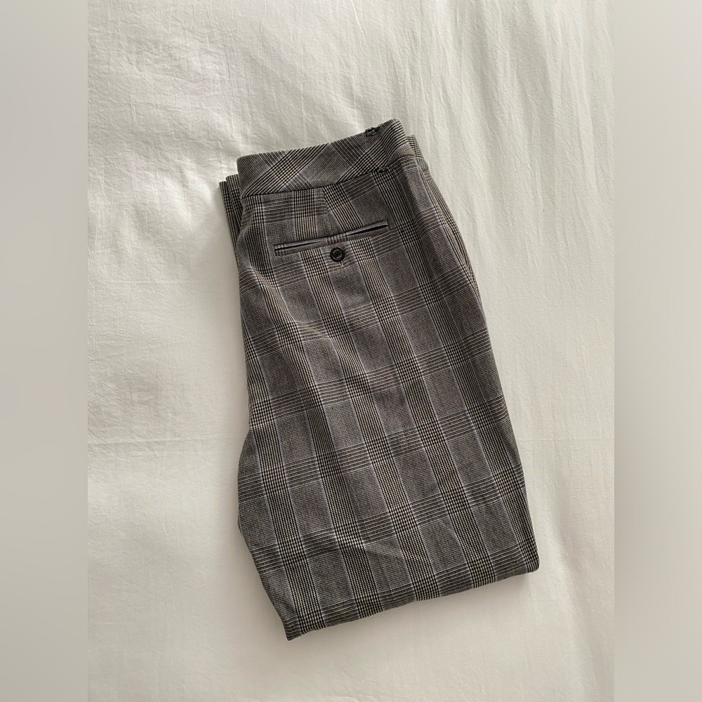 CHAPS GRAY PLAID TROUSERS SIZE: US 12